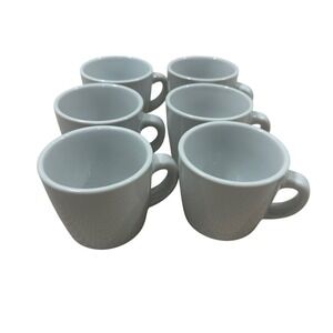 Williams Sonoma White Espresso Cups Demitasse‎ Set of 6